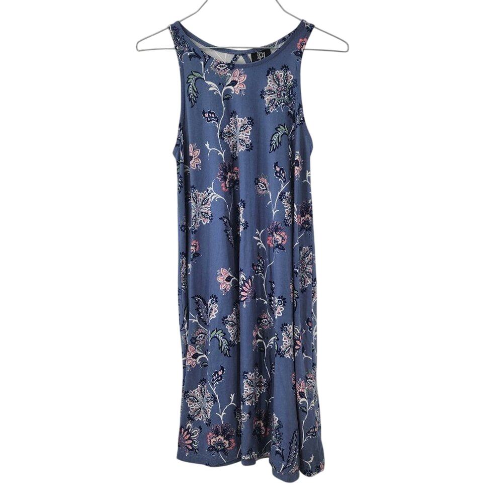 DEREK HEART Floral Sleeveless Dress Womens Size Small S